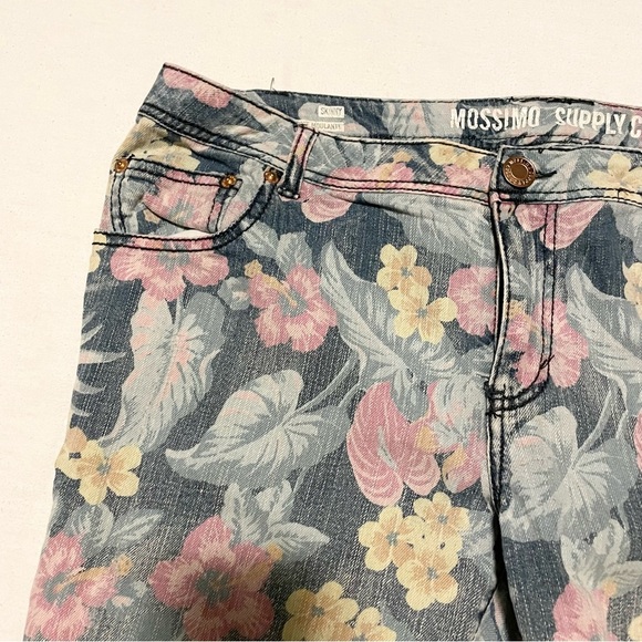 Mossimo Supply Co Floral Jeans Size 17 - Picture 4 of 15